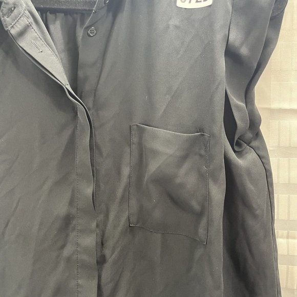 Mossimo Women's Shirt Size L Color Black Casual Button Up - Picture 9 of 14